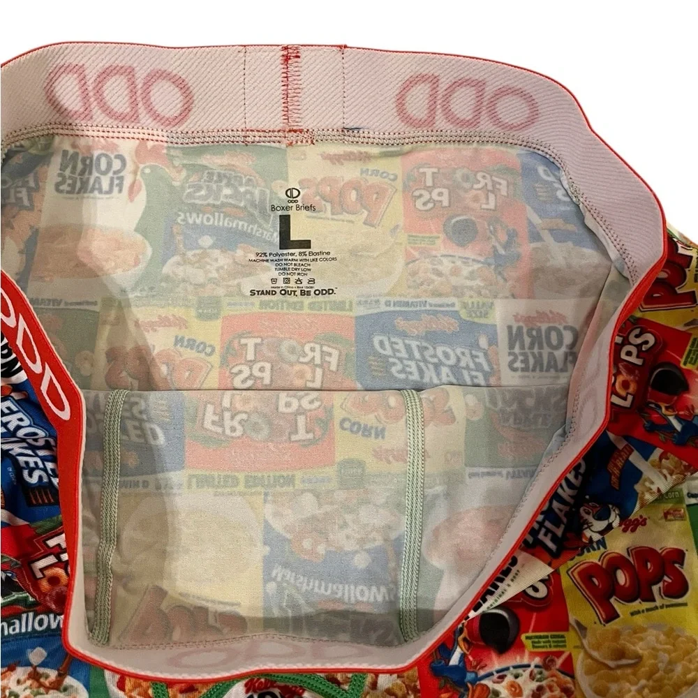 NWOT ODD Sox, Kellogg's Boxes, Men's Boxer Briefs, Funny Novelty Underwear Large